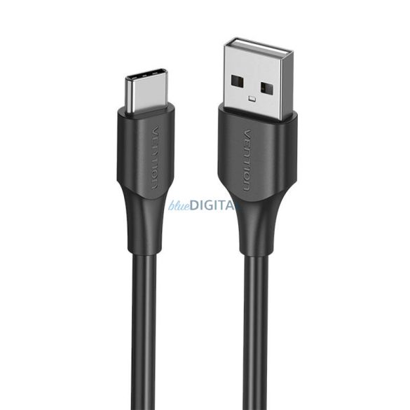 USB 2.0 A és USB-C 3A kábel Vention CTHBI 3m Fekete