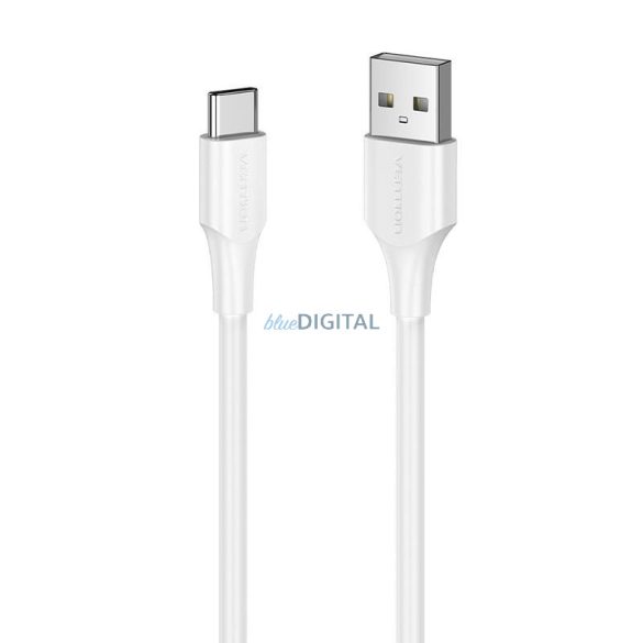 USB 2.0 A és USB-C 3A kábel Vention CTHWF 1m Fehér