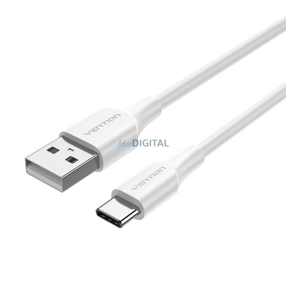 USB 2.0 A és USB-C 3A kábel Vention CTHWH 2m Fehér
