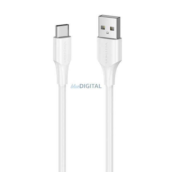 USB 2.0 A és USB-C 3A kábel Vention CTHWI 3m Fehér