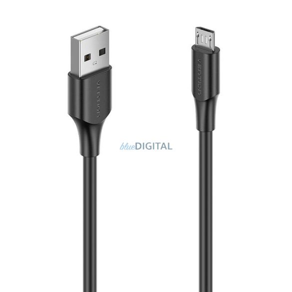 USB 2.0 A férfi és Micro-B férfi 2A kábel Vention CTIBC 0.25m Fekete