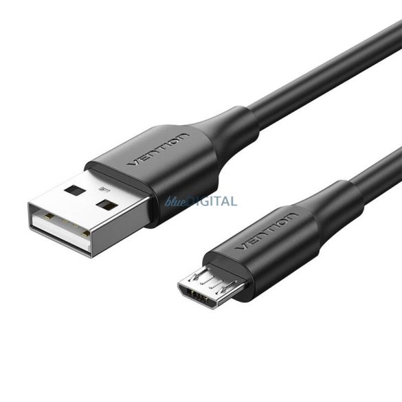 USB 2.0 male és Micro-B male 2A 0.5m Vention CTIBD (fekete)