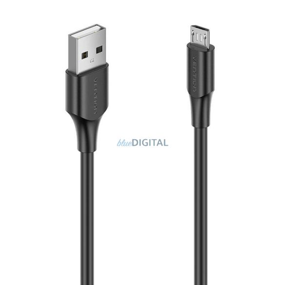USB 2.0 male és Micro-B male 2A 1m Vention CTIBF (fekete)