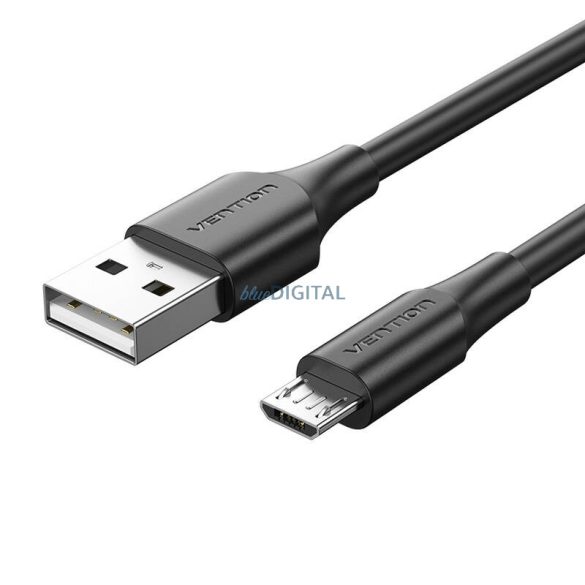 USB 2.0 male és Micro-B male 2A 1.5m Vention CTIBG (fekete)