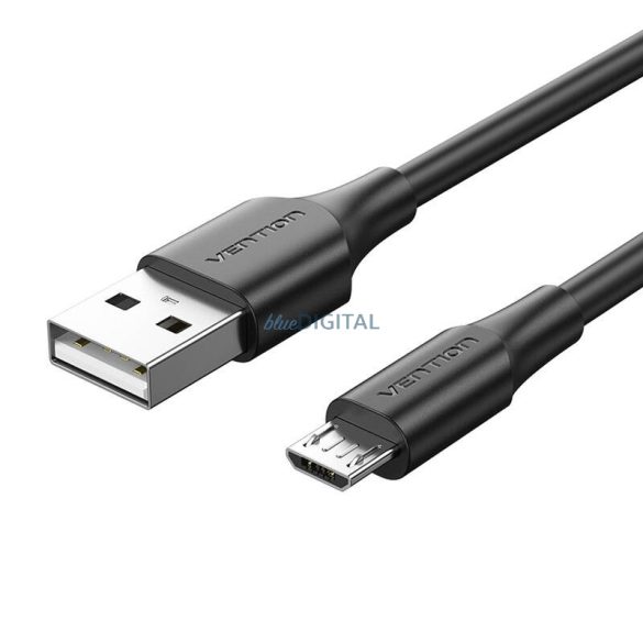 USB 2.0 male és Micro-B male 2A 2m Vention CTIBH (fekete)
