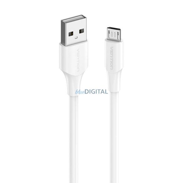 USB 2.0 male és Micro-B male 2A 2m Vention CTIWH (fehér)