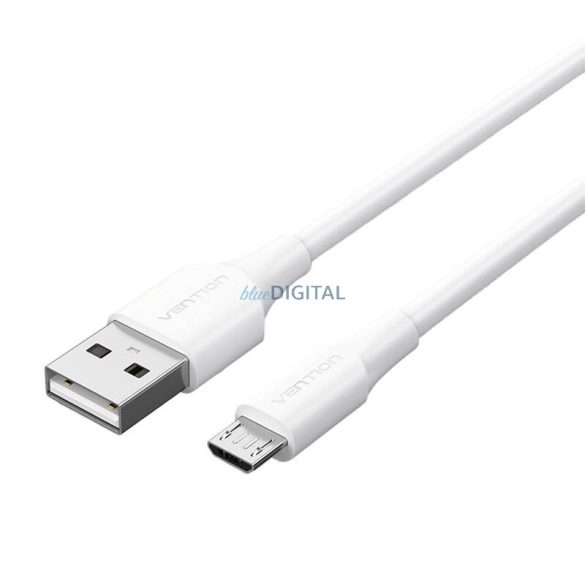 USB 2.0 male és Micro-B male 2A 2m Vention CTIWH (fehér)
