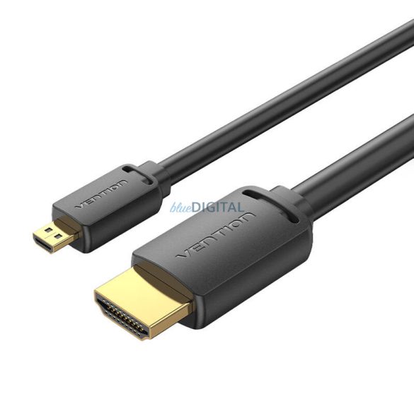 HDMI-D male HDMI-A male 4K HD kábel 1m Vention AGIBF (fekete)