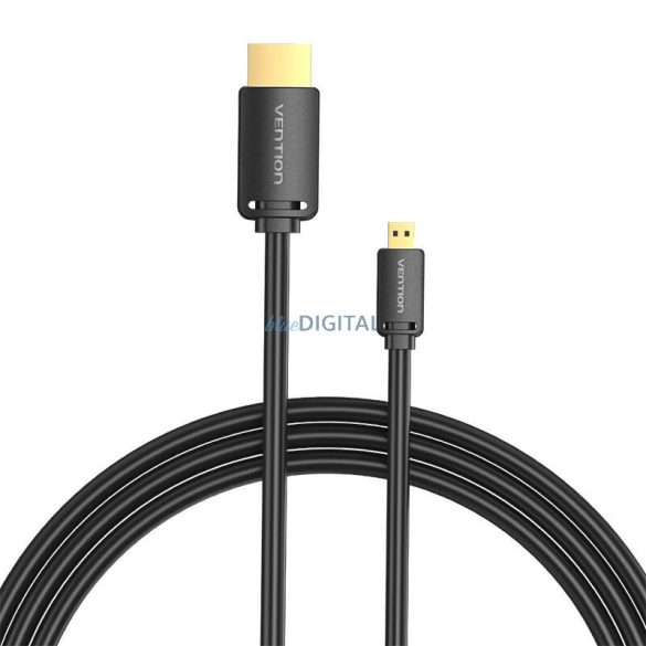 HDMI-D male HDMI-A male 4K HD kábel 1.5m Vention AGIBG (fekete)