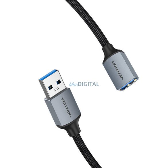 USB 3.0 hosszabbítókábel, USB male USB csatlakozó USB-A csatlakozóra, Vention 2m (Fekete)