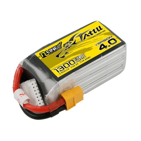 Tattu R-Line 4.0 1300mAh 22.2V 130C 6S1P XT60 akkumulátor