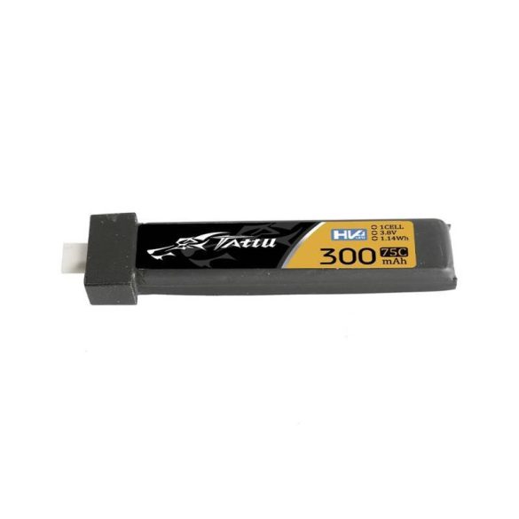 Tattu LiPo 300mAh 3.8V 75C 1S1P HV BT2.0.5 akkumulátor (5db)