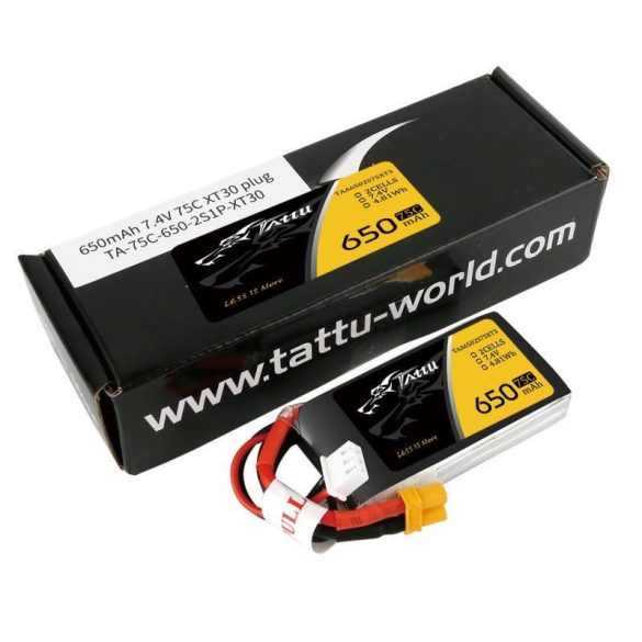 Tattu 650mAh 7.4V 75C 2S1P akkumulátor