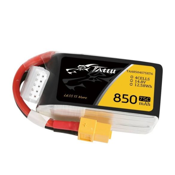 Tattu 850mAh 14.8V 75C 4S1P XT60 akkumulátor