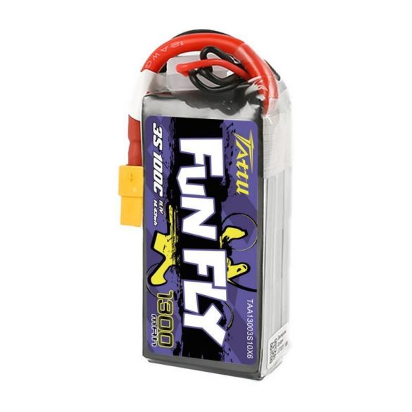 Tattu Funfly 1300mAh 11.1V 100C 3S1P akkumulátor