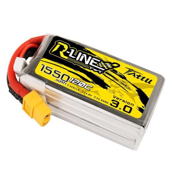 Tattu R-Line Version 3.0 1550mAh 14.8V 120C 4S1P XT60 akkumulátor