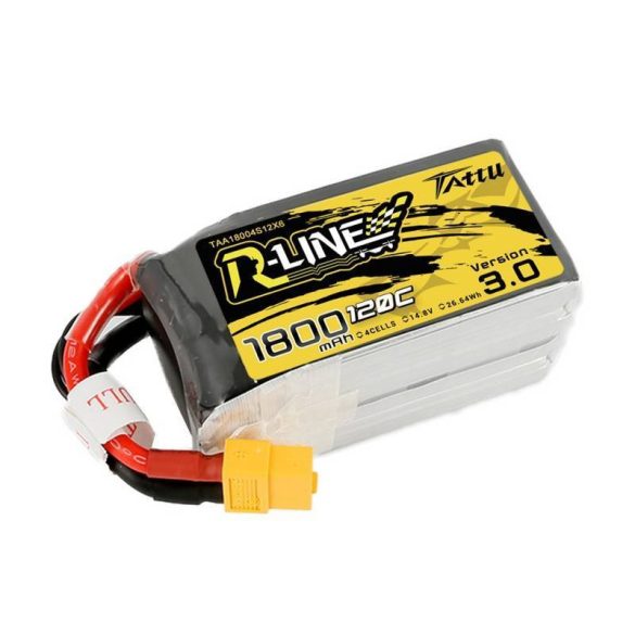 Tattu R-Line Version 3.0 1800mAh 14.8V 120C 4S1P XT60 akkumulátor