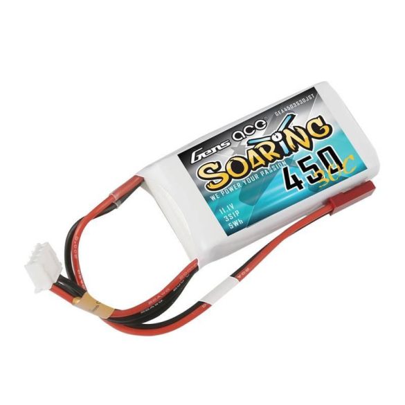 Akkumulátor Gens Ace Soaring 450mAh 11.1V 30C 3S1P JST-SYP