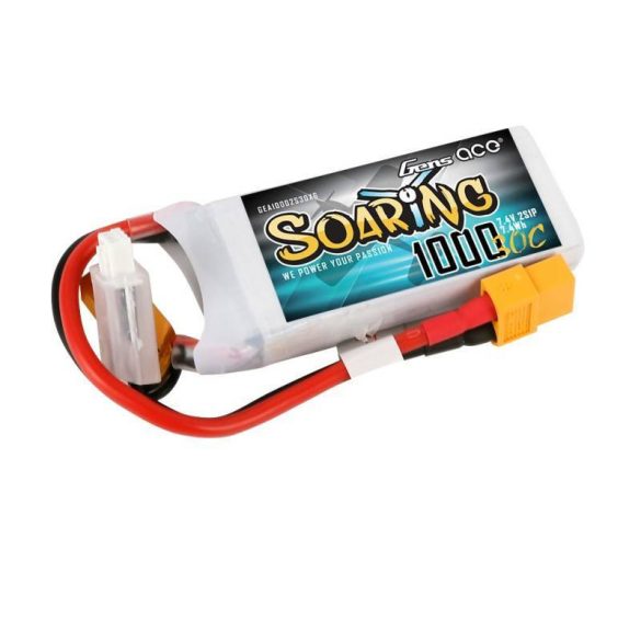 Gens Ace Soaring 1000mAh 7.4V 30C 2S1P XT60 akkumulátor