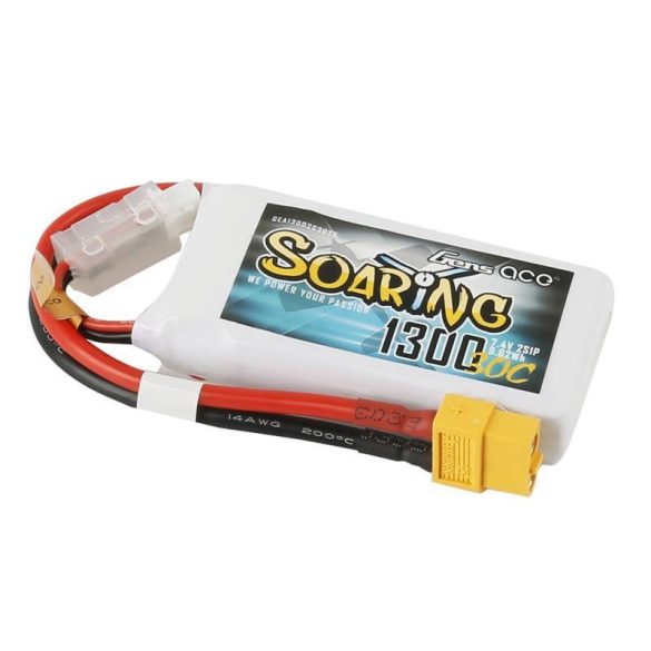 Gens Ace Soaring 1300mAh 7.4V 30C 2S1P XT60 akkumulátor