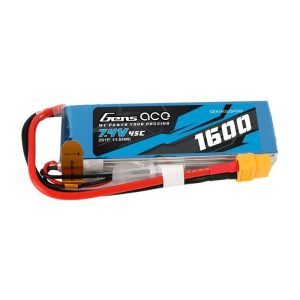 GensAce LiPo 1600mAh 7.4V 45C 2S1P XT60 akkumulátor