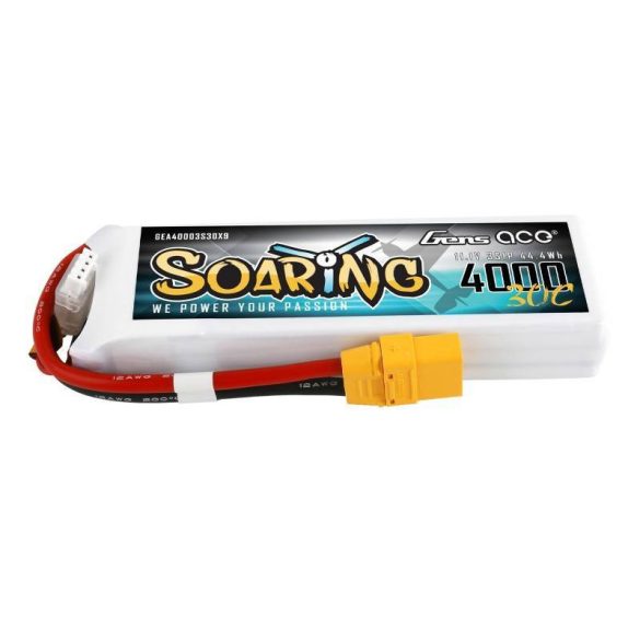 Gens Ace Soaring 4000mAh 11.1V 30C 3S1P XT90 akkumulátor