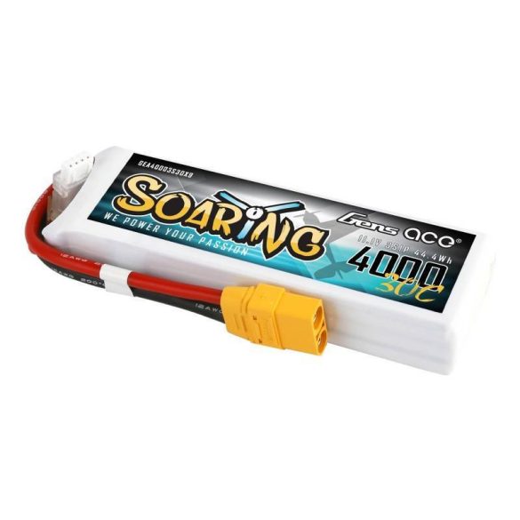 Gens Ace Soaring 4000mAh 11.1V 30C 3S1P XT90 akkumulátor