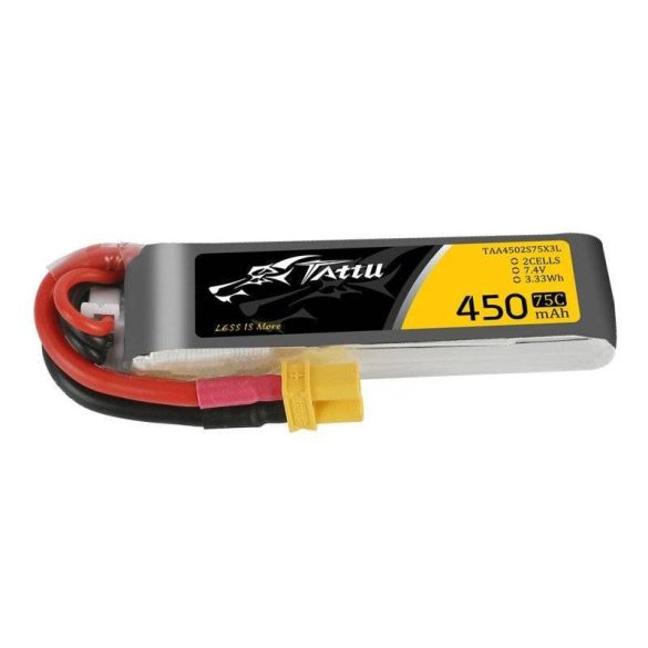 Akumulátor Tattu 450mAh 7.4V 75C 2S1P Hosszú XT30