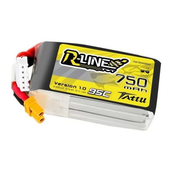 Tattu R-Line 750mAh 14.8V 95C 4S1P JST-XHR akkumulátor