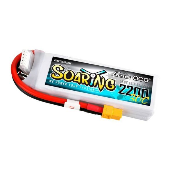 GensAce Soaring LiPo 2200mAh 14.8V 30C 4S1P akkumulátor