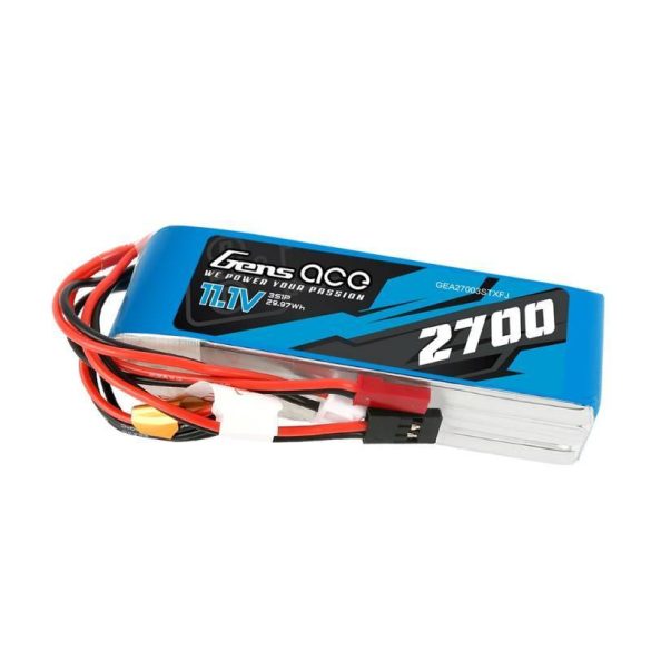 Akkumulátor Gens Ace 2700mAh 11,1V TX 3S1P Futaba/JST-XHR/JST-SYP