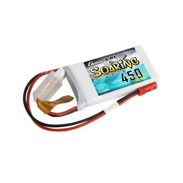 Akkumulátor Gens Ace Soaring 450mAh 7,4V 30C 2S1P JST-SYP