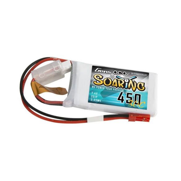 Akkumulátor Gens Ace Soaring 450mAh 7,4V 30C 2S1P JST-SYP