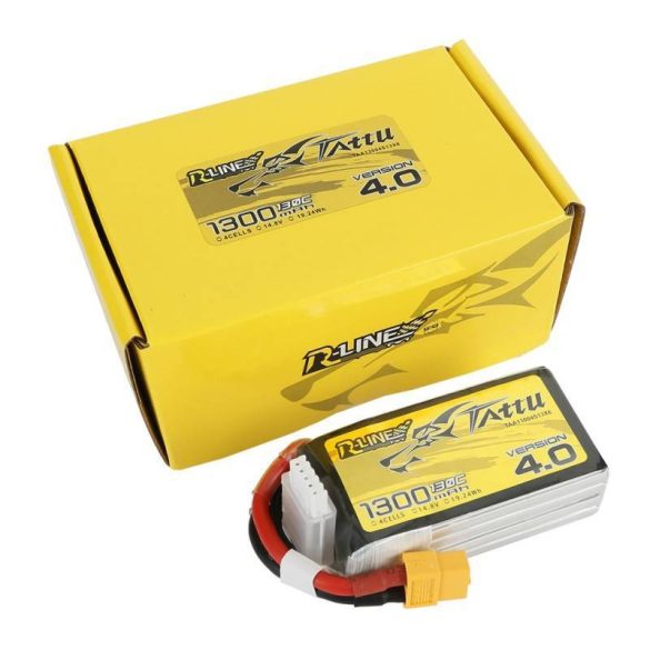 Tattu R-Line Version 4.0 1300mAh 14.8V 130C 4S1P XT60 akkumulátor