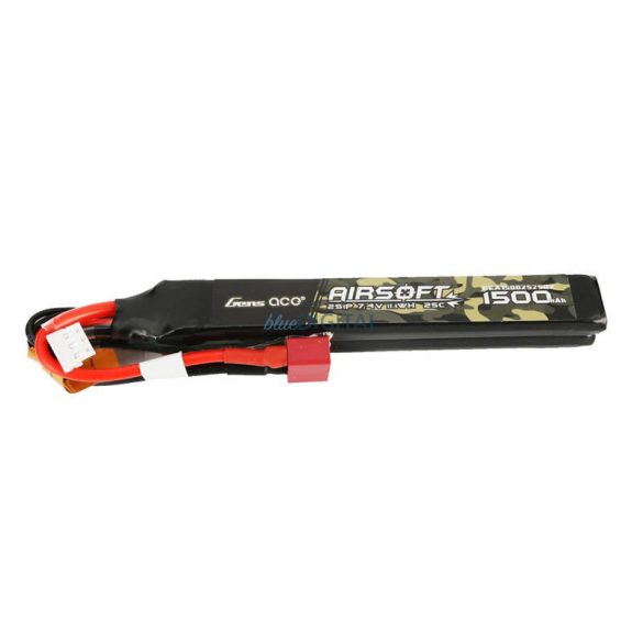 Gens ace 25C 1500mAh 3S1P 11.1V Airsoft Gun Lipo Batterymini Tamiya Plug Tamiya akkumulátor