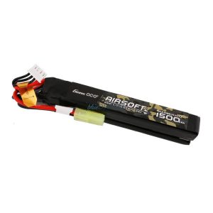 Gens ace 25C 1500mAh 3S1P 11.1V Nunchuck 2X Airsoft Gun Lipo akkumulátorT Plug