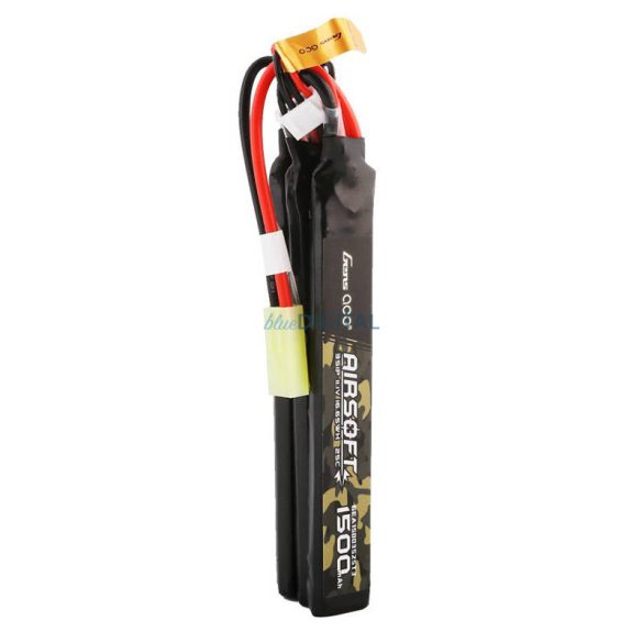 Gens ace 25C 1500mAh 3S1P 11.1V Nunchuck 3X Airsoft Gun Lipo Batterymini Tamiya Plug