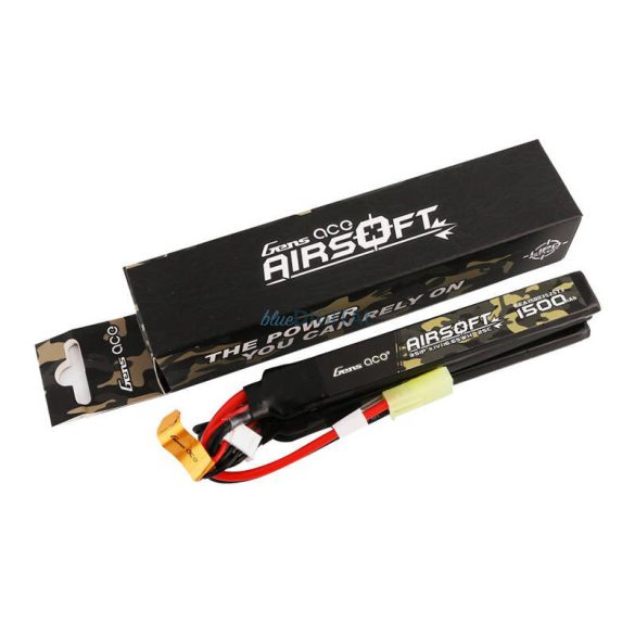 Gens ace 25C 1500mAh 3S1P 11.1V Nunchuck 3X Airsoft Gun Lipo Batterymini Tamiya Plug