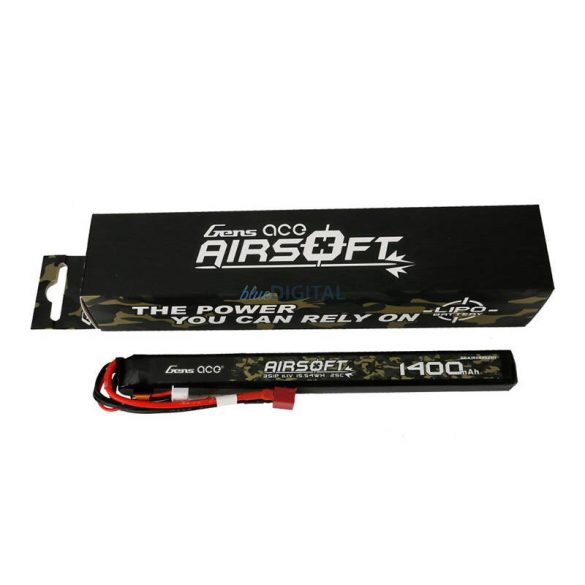 Gens ace 25C 1400mAh 3S1P 11.1V Airsoft Gun Lipo akkumulátorT Plug