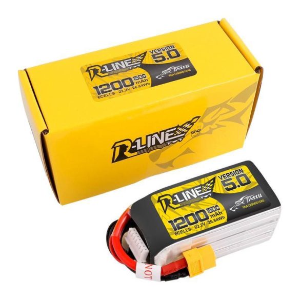 Tattu R-Line 5.0 1200mAh 22.2V 150C 6S1P XT60 akkumulátor