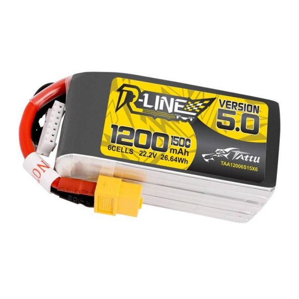 Tattu R-Line 5.0 1200mAh 22.2V 150C 6S1P XT60 akkumulátor