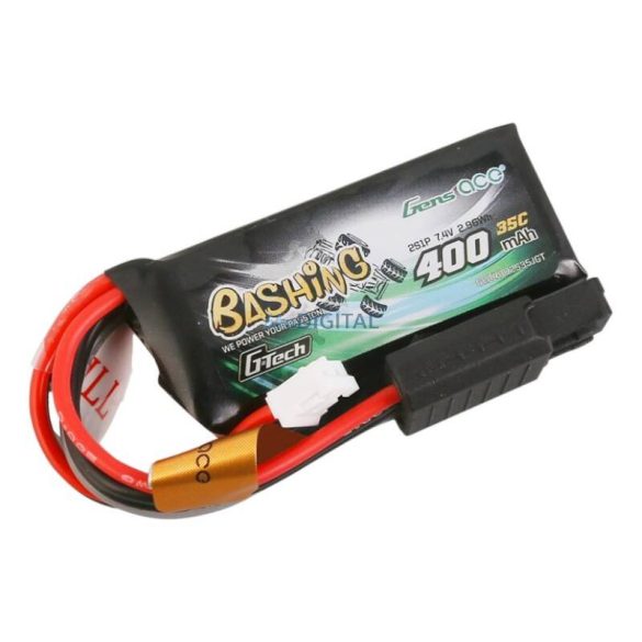 RC Li-Po G-Tech Car 2S 7.4V 400mAh 35C JST-vel