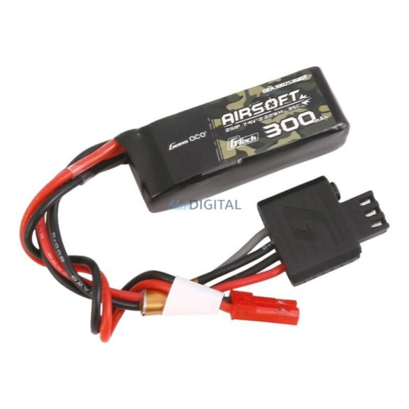 Gens ace G-Tech 35C 300mAh 2S1P 7.4V Airsoft Gun Lipo akkumulátor JST-SYP Plug JST-SYP Plug