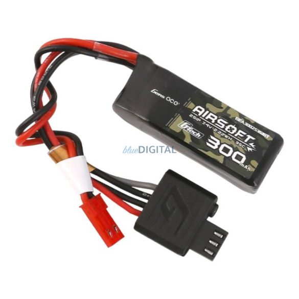 Gens ace G-Tech 35C 300mAh 2S1P 7.4V Airsoft Gun Lipo akkumulátor JST-SYP Plug JST-SYP Plug