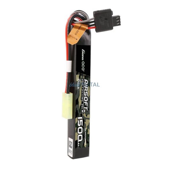 Gens ace G-Tech 25C 1500mAh 2S1P 7.4V Airsoft Gun Lipo Batterymini Tamiya Plug akkumulátorok