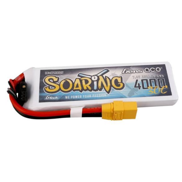 Gens Ace G-Tech Soaring 4000mAh 7,4V 30C 2S1P XT90 akkumulátor