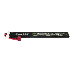 Gens Ace 25C 1200mAh 3S1P 11.1V Airsoft Gun Lipo akkumulátor T Plug Hosszú méret