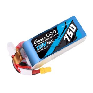 GENS ACE 750MAH 11.1V 60C 3S1P LIPO AKKUMULÁTOR CSOMAGXT30