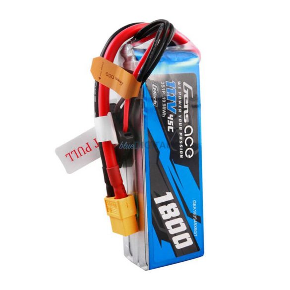 Gens Ace G-Tech 1800mAh 11.1V 45C 3S1P Lipo akkumulátor PackXT60 Plug