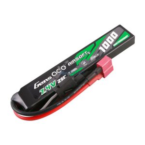 Gens ace G-Tech 25C 1000mAh 2S1P 7.4V Airsoft Gun Lipo akkumulátorT Plug